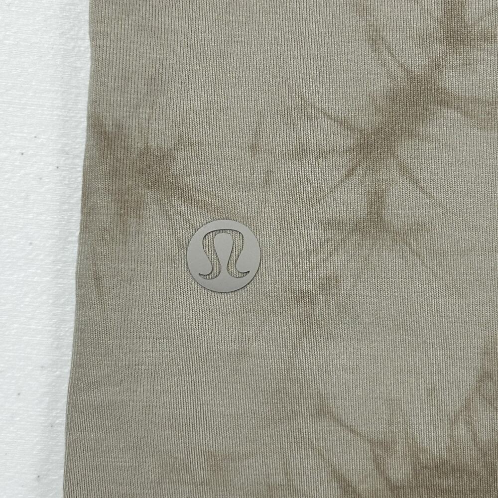 Lululemon Fundamental T Shirt Mens Medium Tide Shibori Tan Neutral Athleisure - Picture 6 of 9